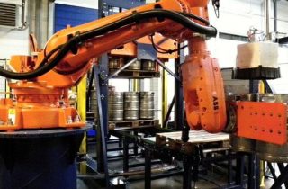 5. Depalletization of KEG barrels