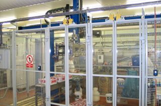 2. Palletiser for trays with cups