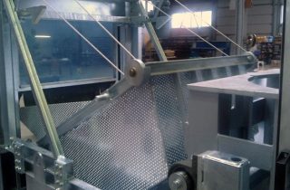 1. Palletiser for trays with cups