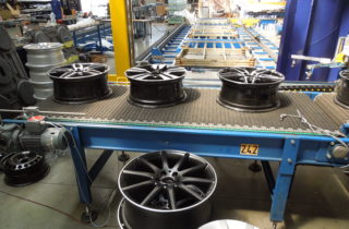 2. Robotická depaletizace ráfků kol