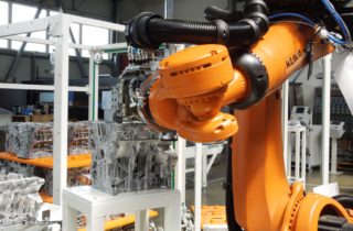 3. Robotic palletization, conveyors and linear manipulator