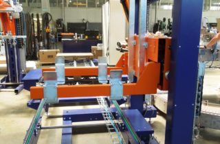 5. Palletization of glasses and cartoning equipment