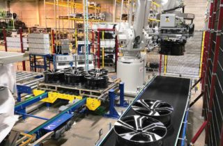 Depaletizace ráfků pro automotive
