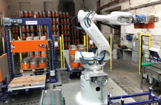 6. Roboterpalettierung für KEG-Fässer