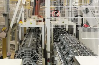 1. Depaletizace bloků motorů