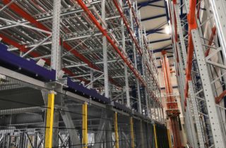 Automatic rack storage with stackers