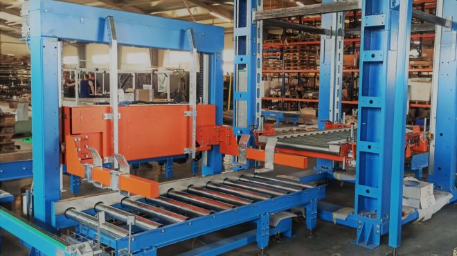 Kartons Palettierung für die Lebensmittelindustrie