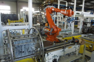 4. Robotická paletizace bloků motorů